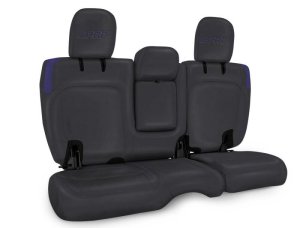 Jeep Wrangler JLU Seat Cover - Rear - PRP Seats - Bench Cover - Black/Purple - `18-`27 Jeep Wrangler JLU Seat Cover - Rear - PRP Seats - Bench Cover - Black/Purple - `18-`27